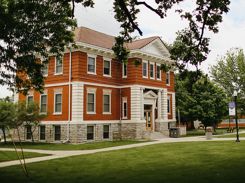 Outisde of Bullock Jones building on ECC campus.